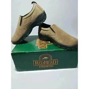 Red Head XTR MOC Men's Leather Slip On Shoes Rubber Soles Size 6.5.